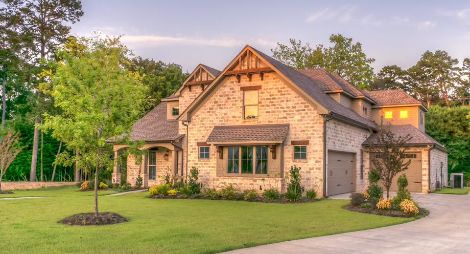 The exterior of a beautiful house